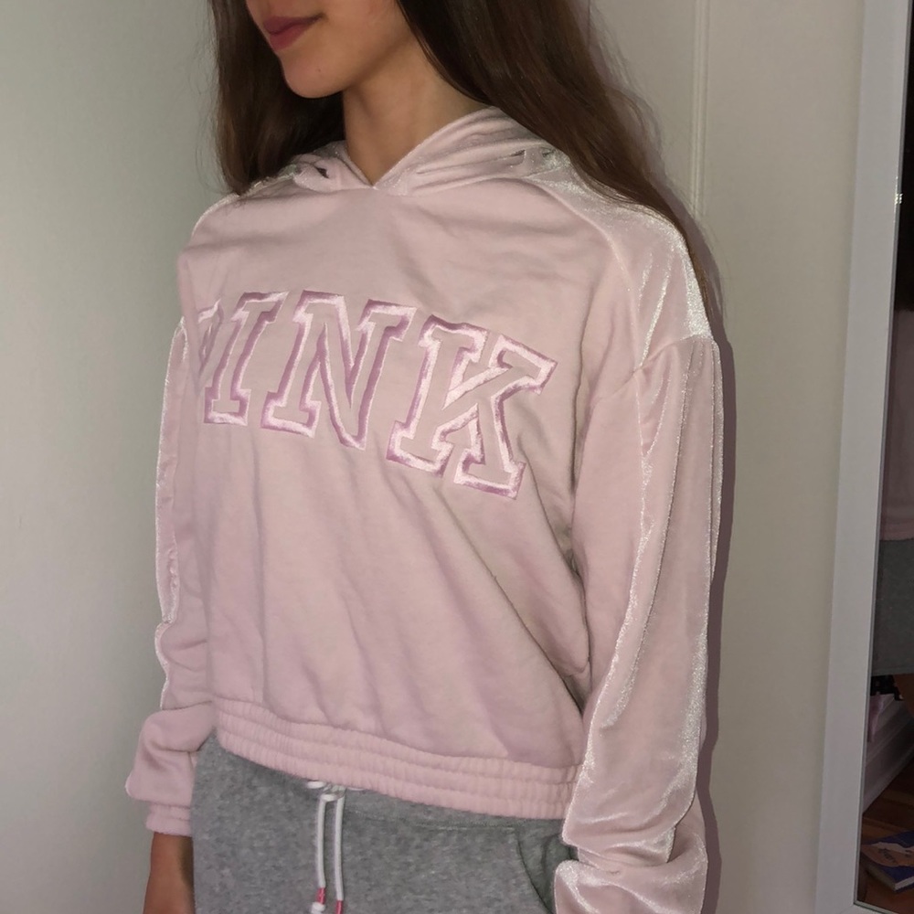 Pink velvet hoodie! So cute and very very soft!